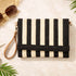 STRIPED WOVEN SUMMER CLUTCH