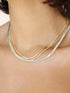 MIXED METALS STRANDS NECKLACE