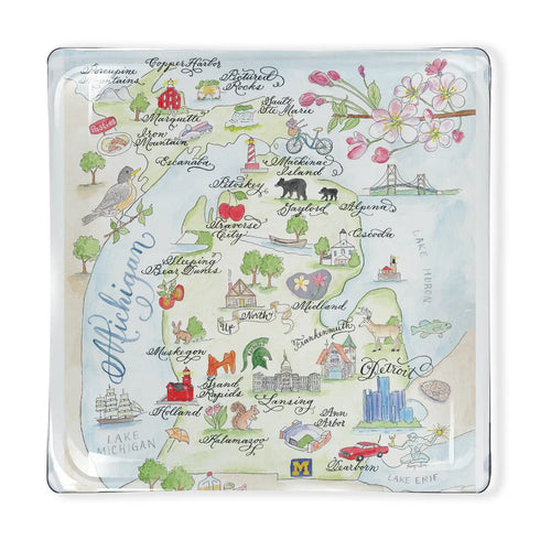 MICHIGAN MAP TRAY