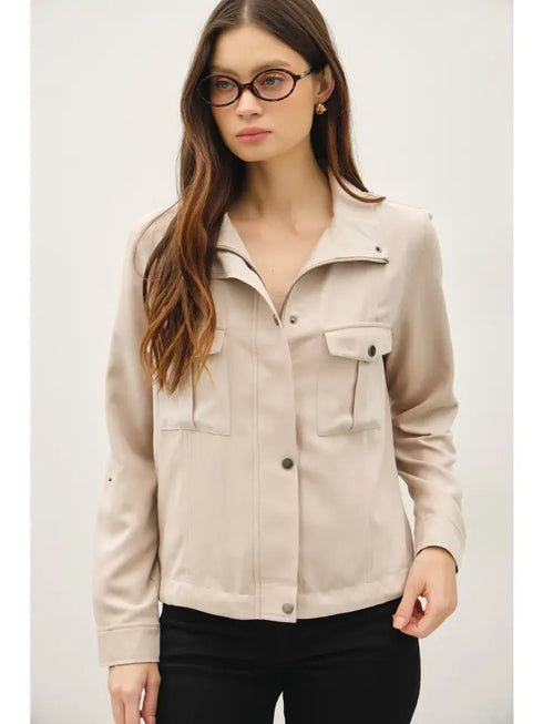 CROPPED UTILITY JACKET