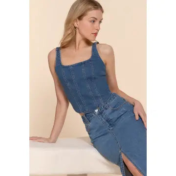 COLTER DENIM TOP