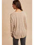 RAW EDGE HENLEY TOP