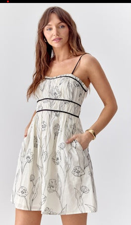 FRENZA EMBROIDERED DRESS