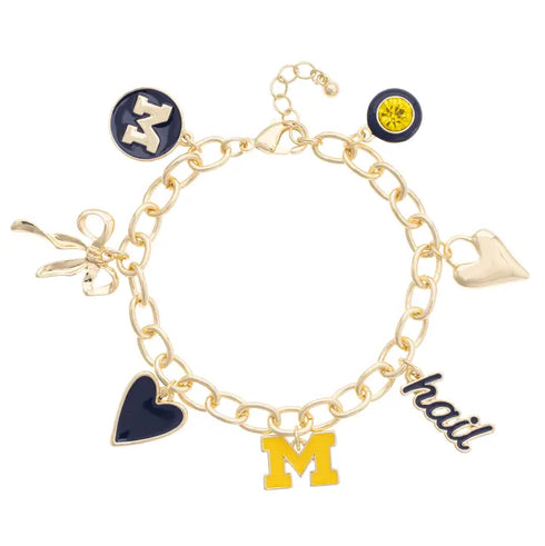 COLLEGE GAMEDAY CHARM BRACELET