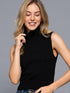 SLEEVELESS NECK SWEATER TOP