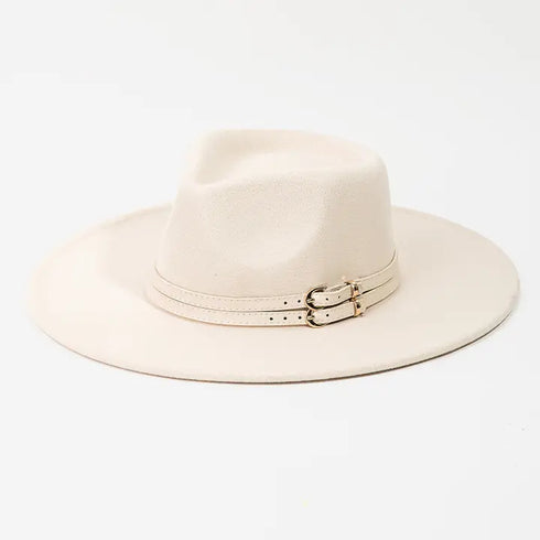 DOUBLE BELT STRAP HAT