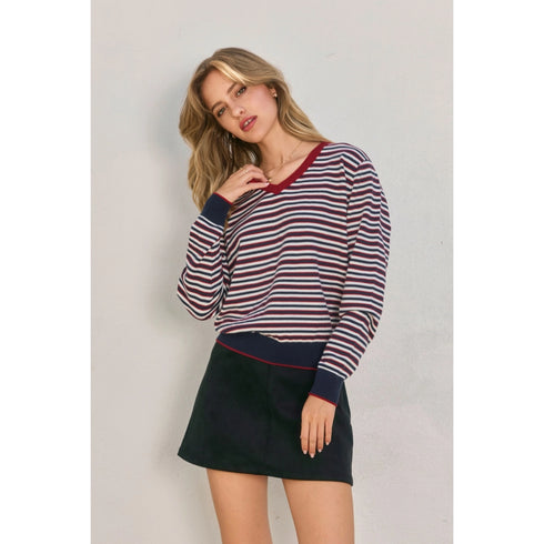 NAUTICAL STRIPE SWEATER