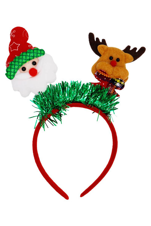 Christmas Shimmery Tinsel Novelty Head Boppers
