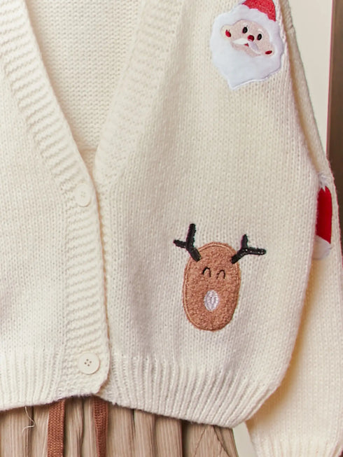 CHRISTMAS PATCH CARDIGAN