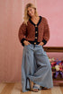 CHUNKY KNIT BUTTON CARDIGAN