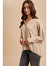 RAW EDGE HENLEY TOP
