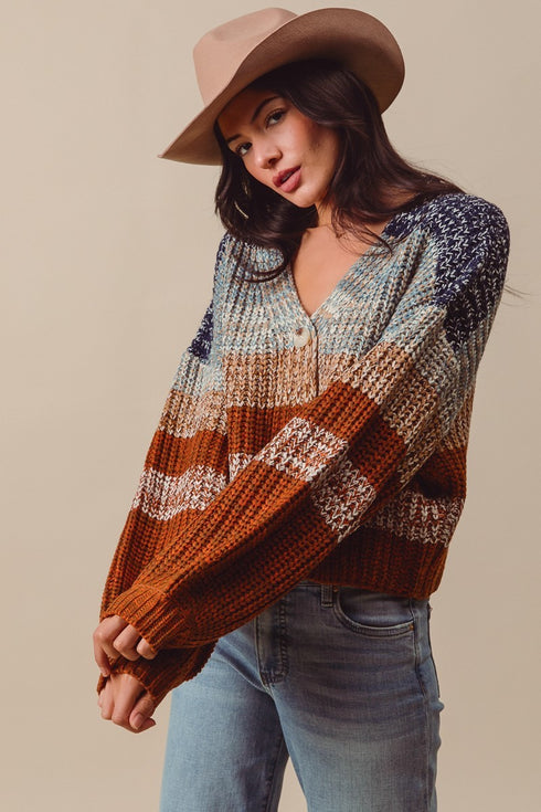 HARLOW STRIPE CARDIGAN