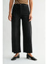 HIGH RISE SCISSOR CUT BLACK DENIM