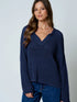 RAW EDGE SHEER KNIT SWEATER