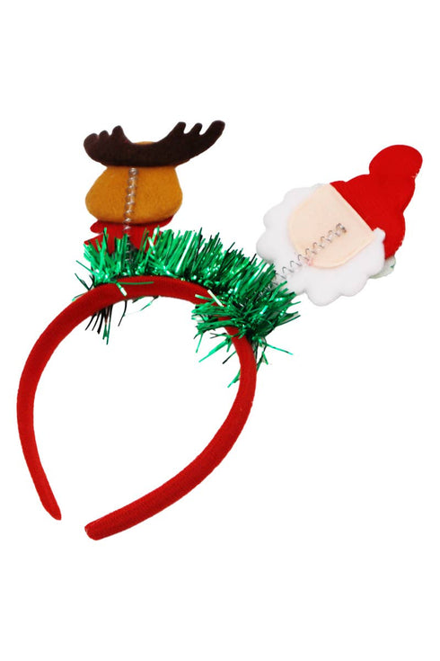 Christmas Shimmery Tinsel Novelty Head Boppers