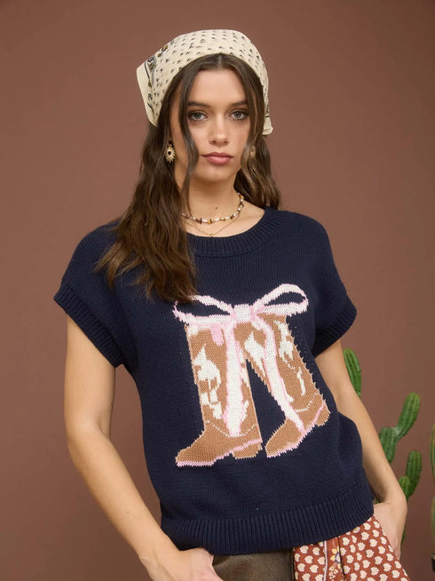 BOOTS KNIT TOP