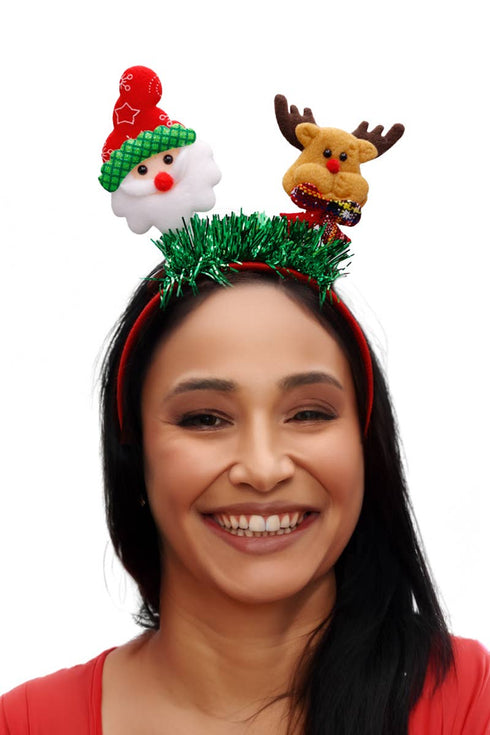Christmas Shimmery Tinsel Novelty Head Boppers