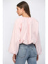 CROPPED GATHERED BLOUSE