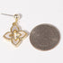 DOUBLE LAYER CLOVER EARRINGS