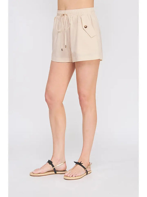 WOVEN TIE SHORTS