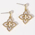 DOUBLE LAYER CLOVER EARRINGS