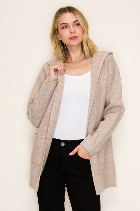 SWEATER HOODIE CARDIGAN