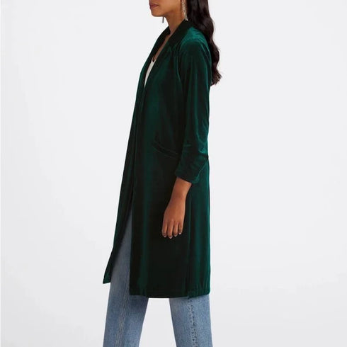 LYDIA VELVET DUSTER COAT