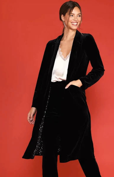 LYDIA VELVET DUSTER COAT