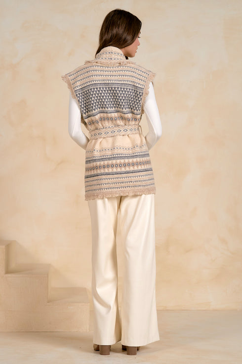 IVY SLEEVELESS CARDIGAN
