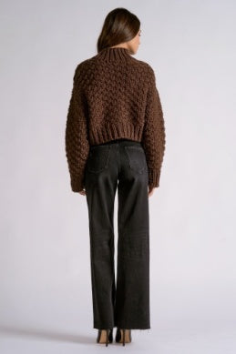 LEXLEY ESPRESSO KNIT SWEATER