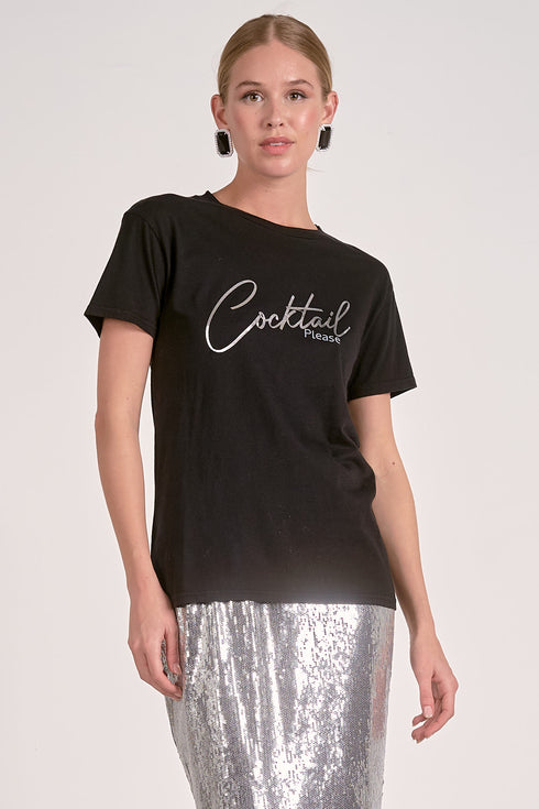 COCKTAIL GRAPHIC TEE