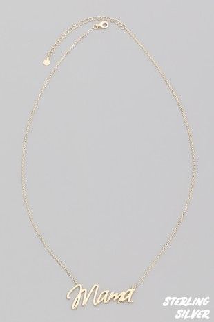 SCRIPT MAMA NECKLACE