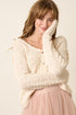 POPCORN SWEATER KNIT CARDIGAN