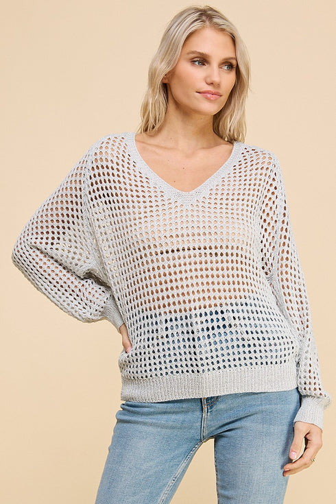 METALLIC SUMMER SWEATER