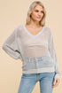 METALLIC SUMMER SWEATER
